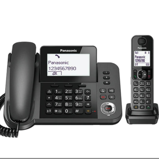 Panasonic, Cordless And Corded Phone With Answering Machine