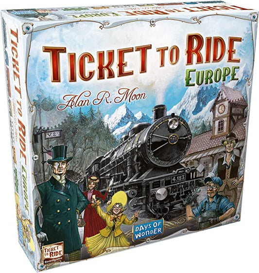 Ticket to Ride Europe Board Game | Board Game for Adults and Family | Train Game | Ages 8+ | For 2 to 5 players | Average Playtime 30-60 minutes | Made by Days of Wonder