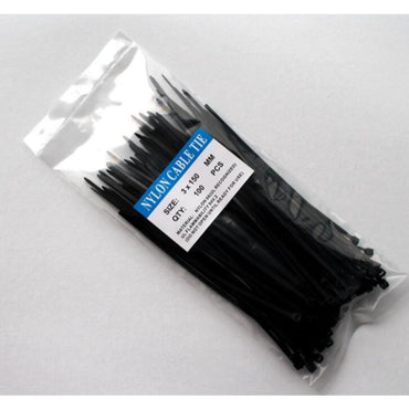Nct, 7.6 mm Black Nylon Cable Tie, Available in Different Sizes