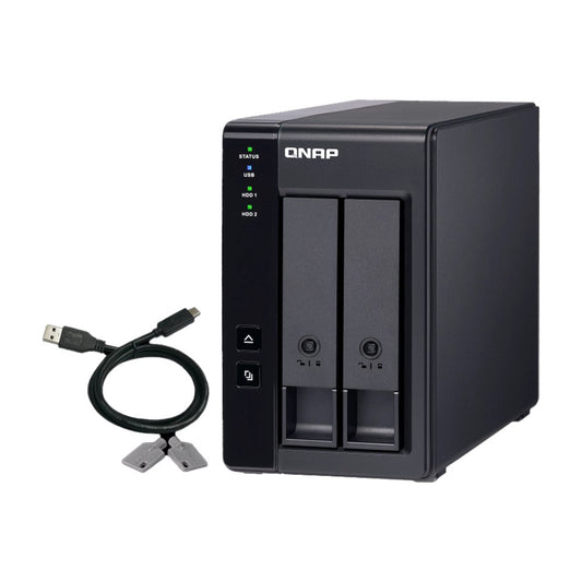 Qnap, 2 Bay Usb Type-C Direct Attached Storage With Hardware Raid
