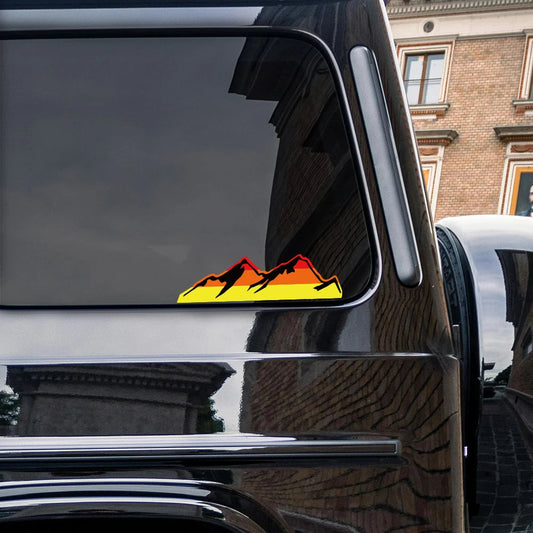 Retro Mountain Stickers for Toyota Tacoma Tundra 4Runner - Waterproof Decals