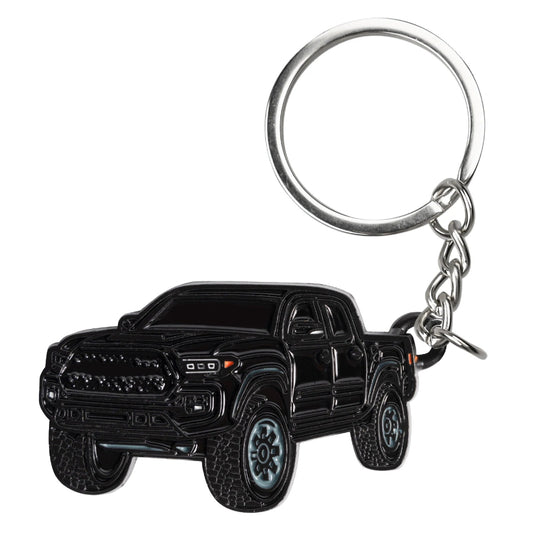 Metal Tacoma Keychain - Zinc Alloy Key Ring for Toyota Tacoma, Available in Different Colors