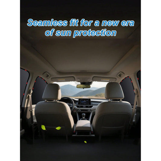 Magnetic Blackout Car Window Curtains - Privacy Sunshades for SUV & Sedan