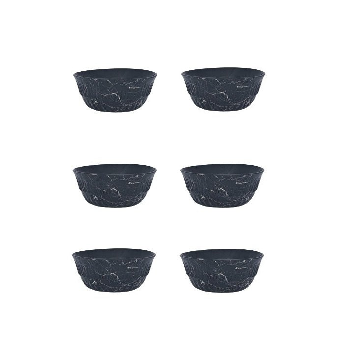 Mermer, Small Bowl Black Set Of 6, Tur-Aln260