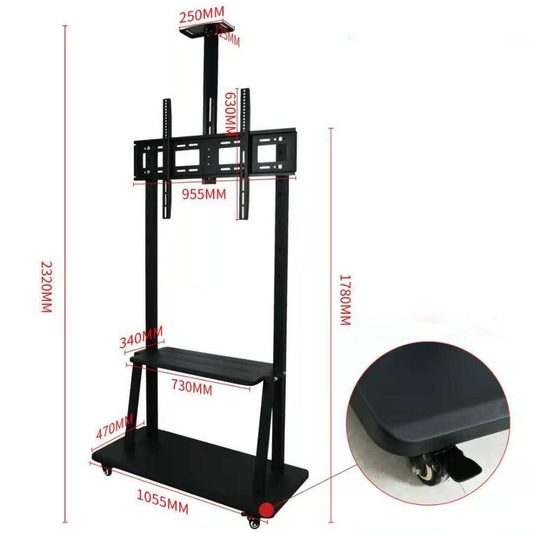 Hay-Tech, TV Mobile Cart Floor Stand For 40?-100? - TVC5