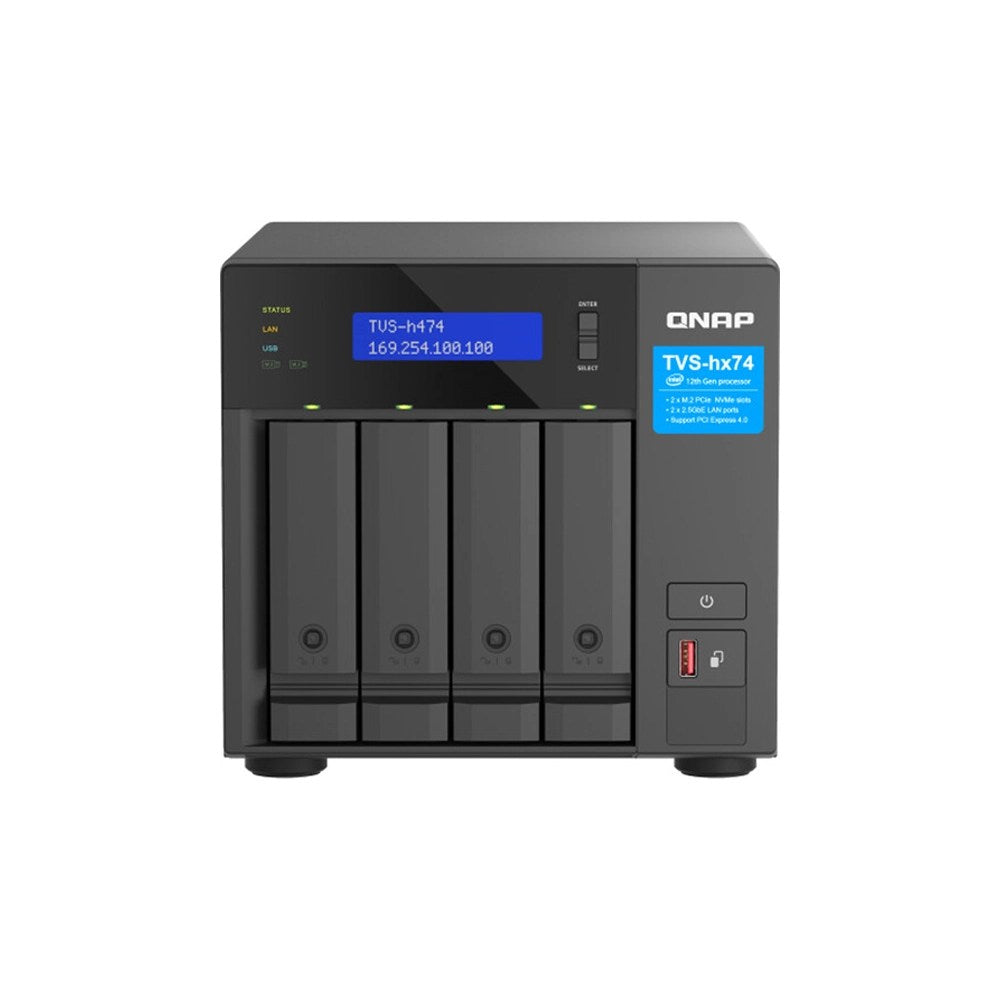 QNAP, Highly-Reliable Zfs-Based Storage Tvs-H474-Pt-8G