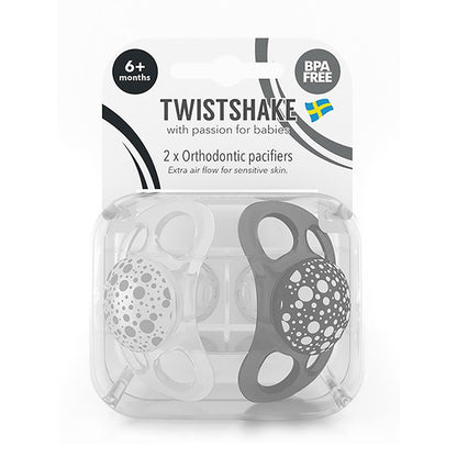 Twistshake, 2x Pacifier 6+m, Available in Different Colors