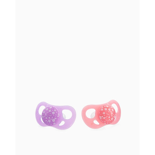 Twistshake, 2X Pacifier 6+M Marble Pink Purple, 78669