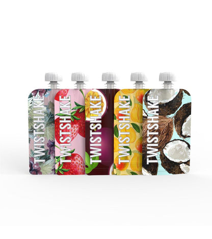 Twistshake, 5x Squeeze Bag Fruit, Available in Different Sizes