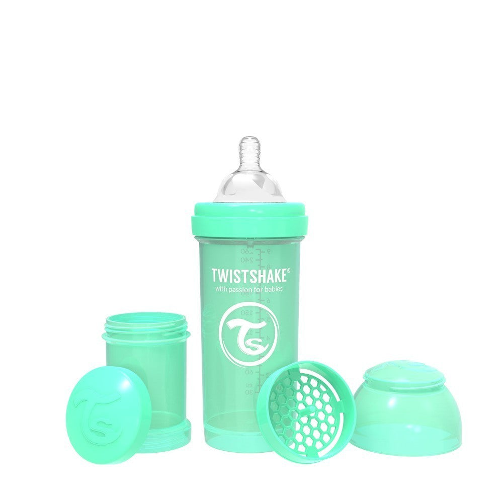 Twistshake, Anti-Colic Pastel Green, Available in Different Sizes