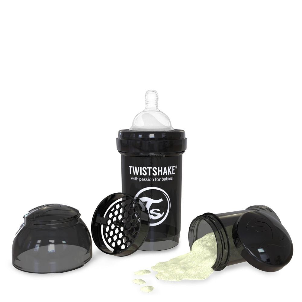 Twistshake, Anti-Colic Black, Available in Different Sizes