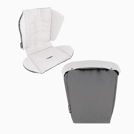 Twistshake, Tour Seat Liner + Foot Muff Grey, 78489