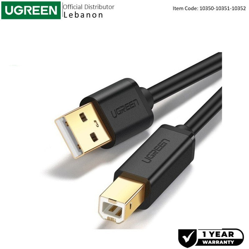 Ugreen, Super Speed Cable Printer USB-A to USB-B  - US135 10350