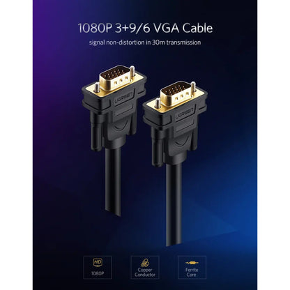 UGREEN Full HD, VGA Male to Male 1.5M Cable gold-plated VG101 11630