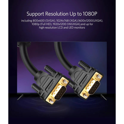 UGREEN Full HD, VGA Male to Male 1.5M Cable gold-plated VG101 11630