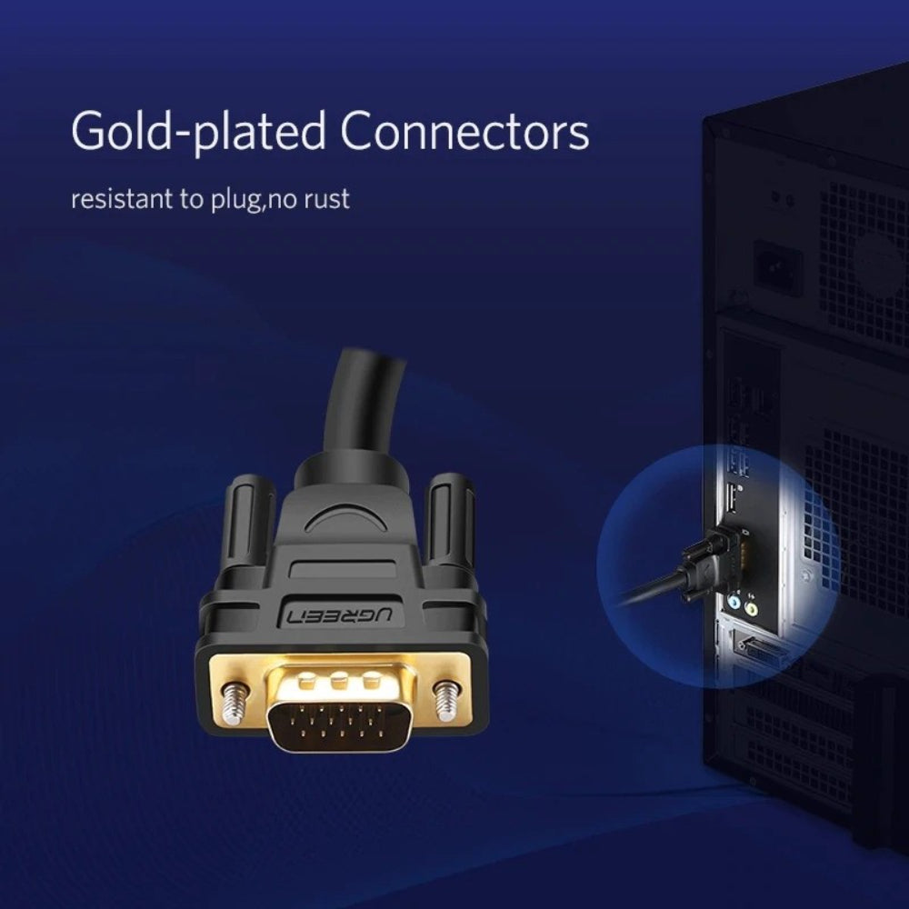 UGREEN Full HD, VGA Male to Male 1.5M Cable gold-plated VG101 11630