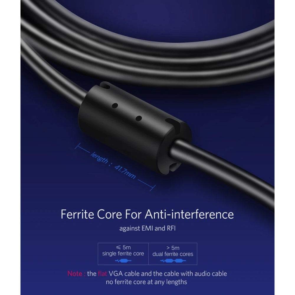 UGREEN Full HD, VGA Male to Male 1.5M Cable gold-plated VG101 11630
