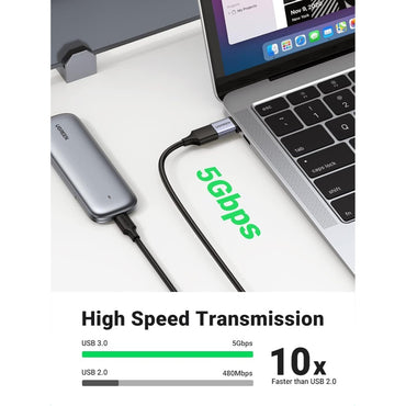 Ugreen, Otg Cable Adapter From Usb-C 3.1 Male To Usb-A 3.0 Female, Aluminum Material - Us270 50283
