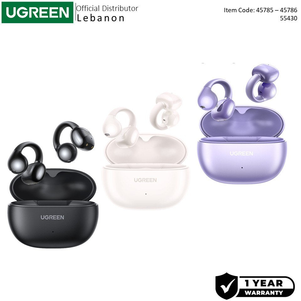 Ugreen, Hitune S3 Open Wearable Ear Clip True Wireless Earbuds With Environmental Noise Cancellation - Ws209 45785 45786 55430, Available in Different Colors