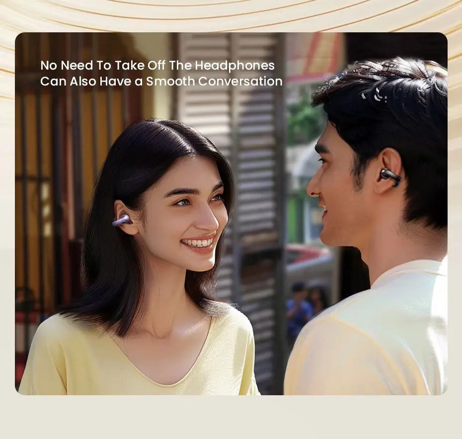 Ugreen, Hitune S3 Open Wearable Ear Clip True Wireless Earbuds With Environmental Noise Cancellation - Ws209 45785 45786 55430, Available in Different Colors