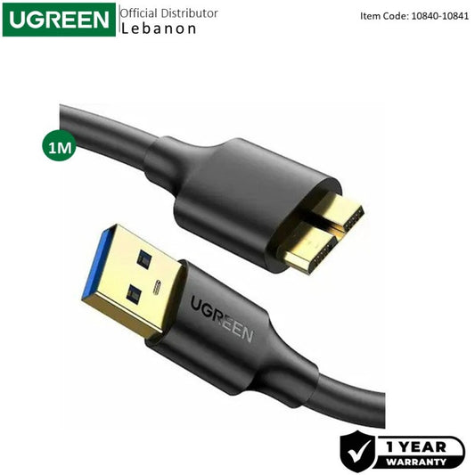 Ugreen, Hard Drive Data Cable Usb 3.0 A To Micro Usb 3.0 Cable, 0.5M 1M, - Us130 10840 10841