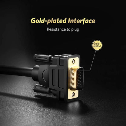 Ugreen, Dp Male To Vga Male Cable, 1.5M, Full Hd, High-Quality Video Connection - Dp105 10247