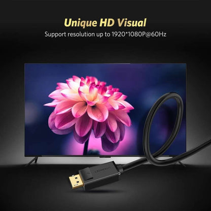 Ugreen, Dp Male To Vga Male Cable, 1.5M, Full Hd, High-Quality Video Connection - Dp105 10247