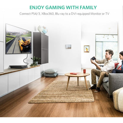 UGREEN 3M Full HD, HDMI to DVI 24+1 Cable, Bi-Directional Data Transfer - HD106 10136