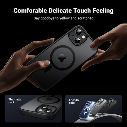 Ugreen, Black Frame Frosted Back Plate Magnetic Protective Case For Iphone 17 - 95693 85101 85605