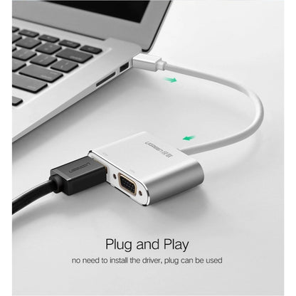 Ugreen, Thunderbolt 2.0 4K Mini Display Port Male to VGA + HDMI Female Converter - MD115 20421