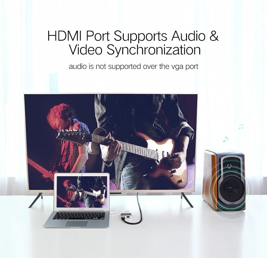 Ugreen, Thunderbolt 2.0 4K Mini Display Port Male to VGA + HDMI Female Converter - MD115 20421