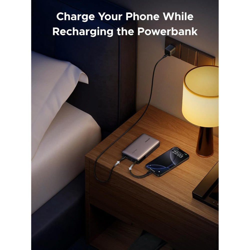 Ugreen, Power Bank 145W, 3 Ports, 20000 Mah, Fast Charging For Laptops, Macbooks, Smartphones, Tablets - Pb551 55992B