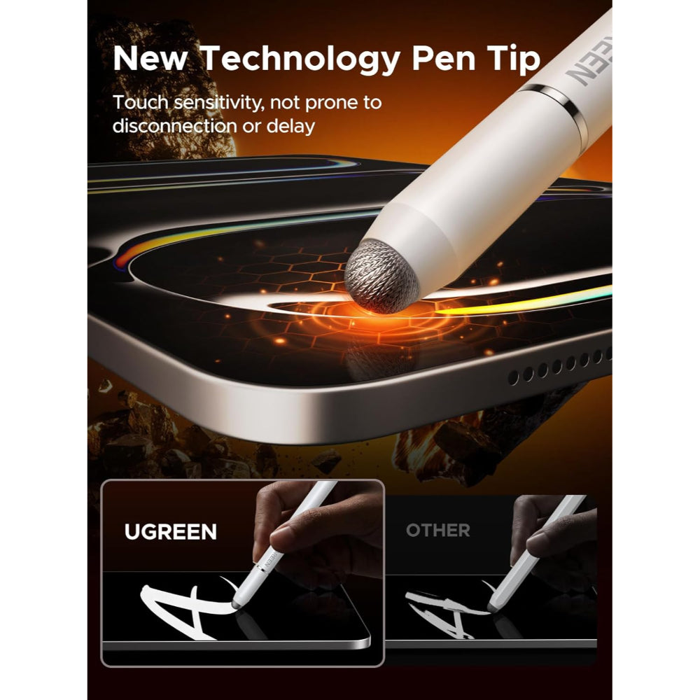 UGREEN Best 3in1 Capacitive Stylus pen, High-Precision, Flexible Tip, Highly Sensitive & Scratch Proof - LP952 65854