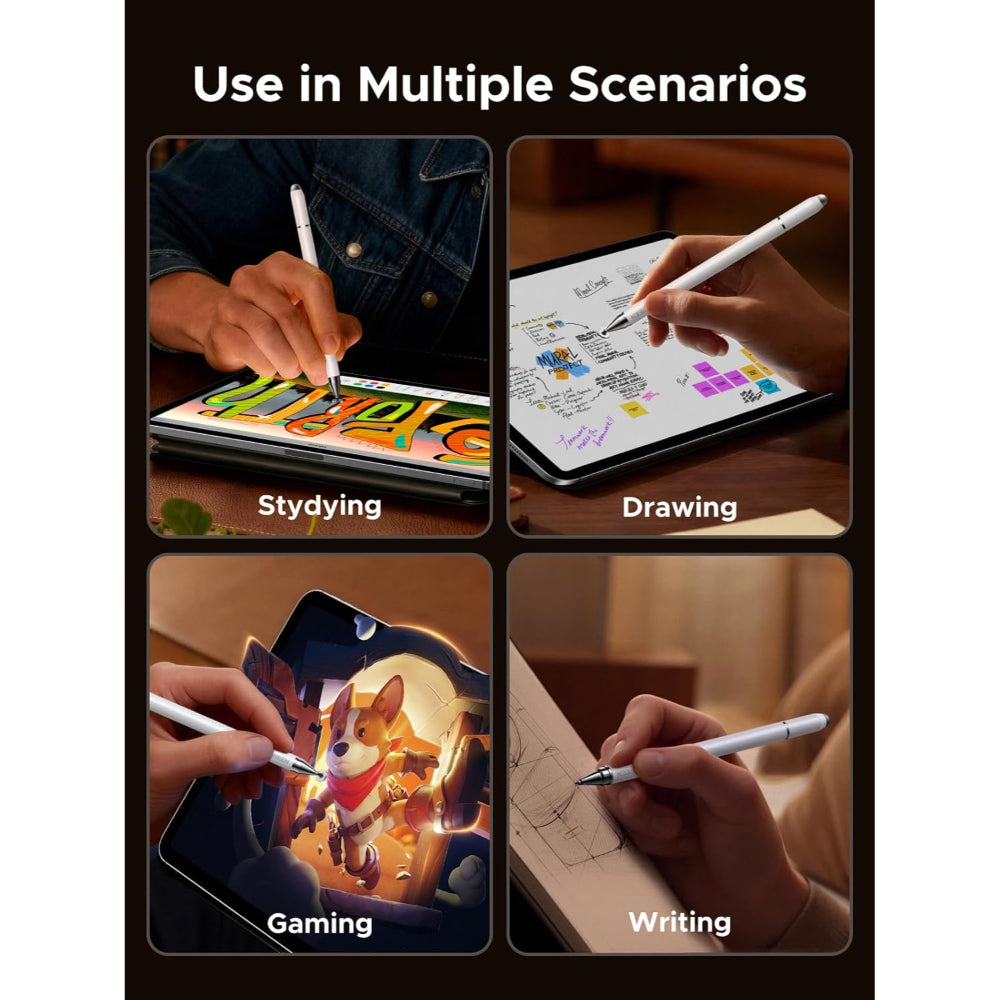 UGREEN Best 3in1 Capacitive Stylus pen, High-Precision, Flexible Tip, Highly Sensitive & Scratch Proof - LP952 65854