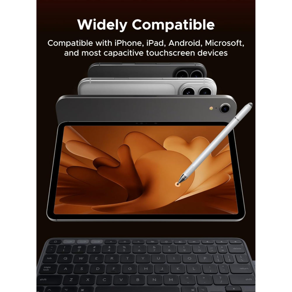 UGREEN Best 3in1 Capacitive Stylus pen, High-Precision, Flexible Tip, Highly Sensitive & Scratch Proof - LP952 65854