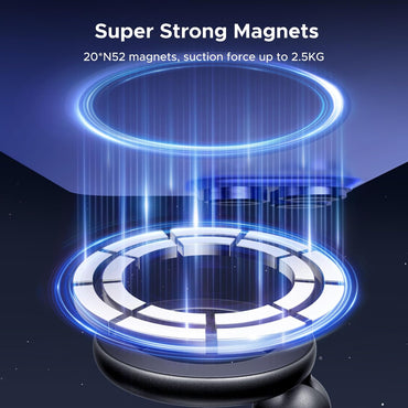 UGREEN MagSafe Car Phone Mount 2.5KG Strong Hold, 360° Adjustable Air Vent Mount, Double Metal Hook Stable Design - LP923 65185