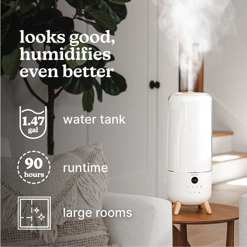 HoMedics, Total Comfort Deluxe Large Room Ultrasonic Humidifier Model Uhe-Cmtf91