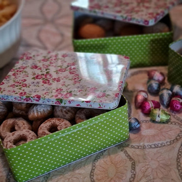 Reinhaus, Set Of 3 Pieces Rectangular Tin Boxes