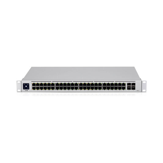 Ubiquiti, 48-Port, Layer 2 Switch, 32-Gbe Poe+, 16-Gbe, 4-Sfp (1G), Fanless, Silent Cooling, 195W
