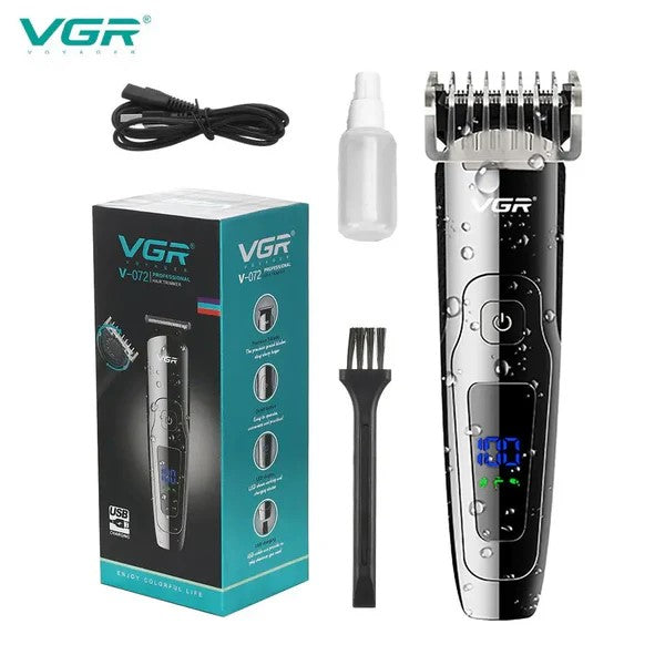 VGR, Water Proof Professional Rechargeable Hair Trimmer Electric Usb Hair Clipper