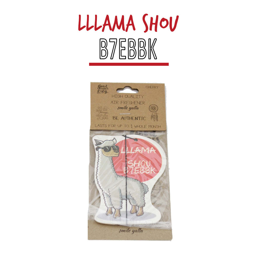 Smile Yalla, Valentine's Day, Car Air Freshener, LLLama Shou B7ebbk