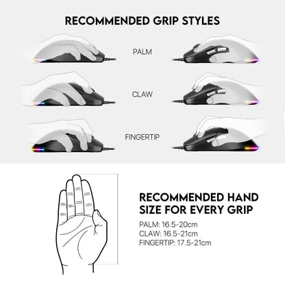 Fantech, Vx9S Kanata Rgb Gaming Mouse, Available in Different Colors