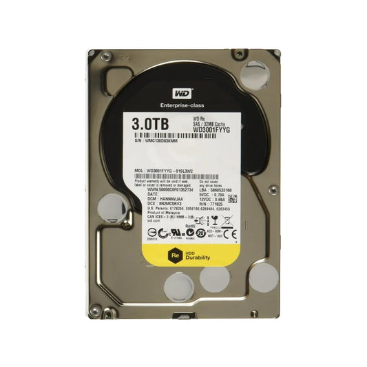 WD, Gold 3Tb Re Sas 3.5'