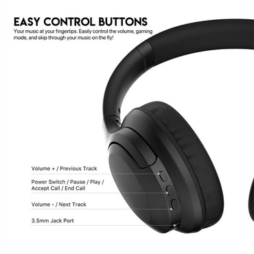 Fantech, Wh05 Go Vibe Wireless Headphones, Dual Mode Connection Bt5.3 & 3.5Mm Jack Gaming Headset, Available in Different Colors