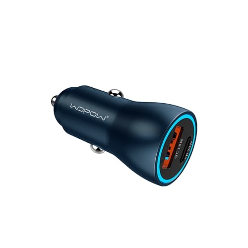Wopow, Wr20 20W Usb Car Charger Support Pd 20W/Qc 18W Quick Charger Dual Usb Output