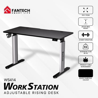 Fantech, Ws414 Work Station Adsjustable Rising Desk (Black)