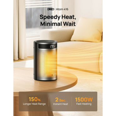 Dreo Space Heater, Portable Electric Heaters for Indoor Use with Thermostat