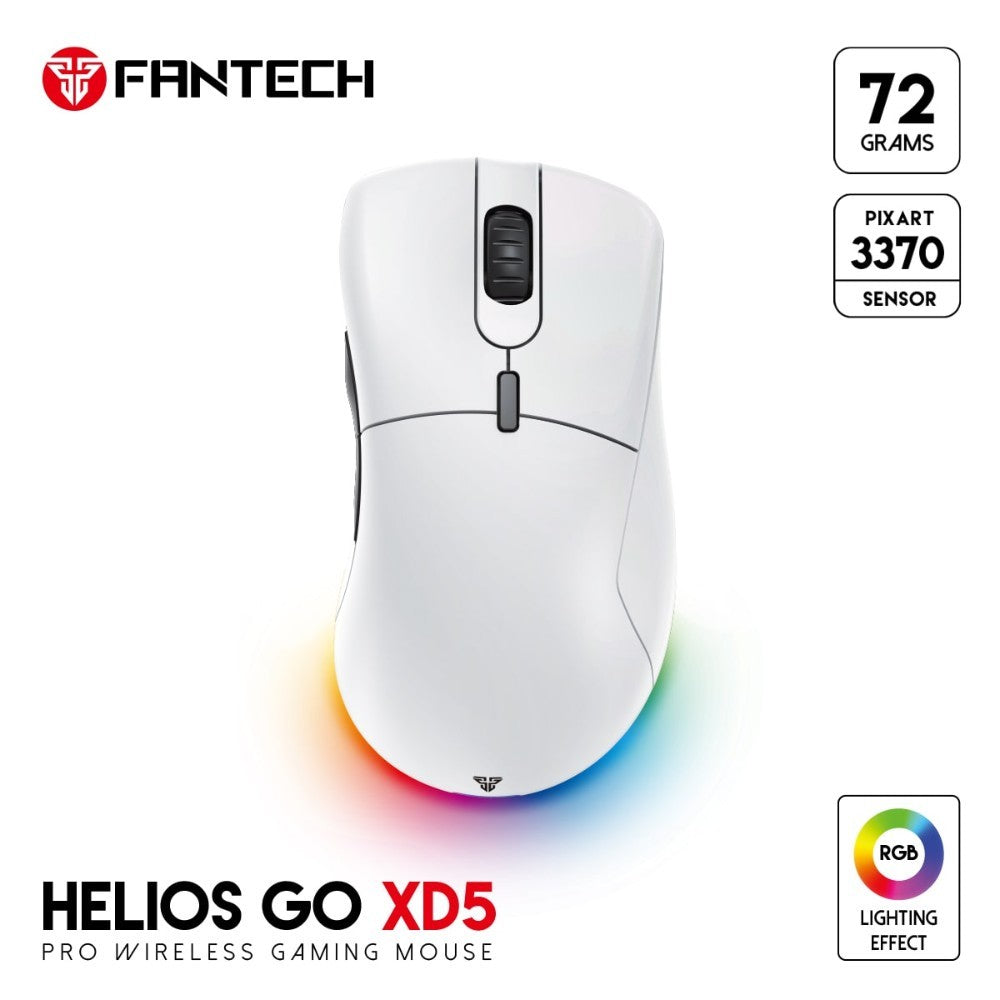 Fantech, Xd5 Helios Go Wireless Gaming Mouse, Available in Different Colors