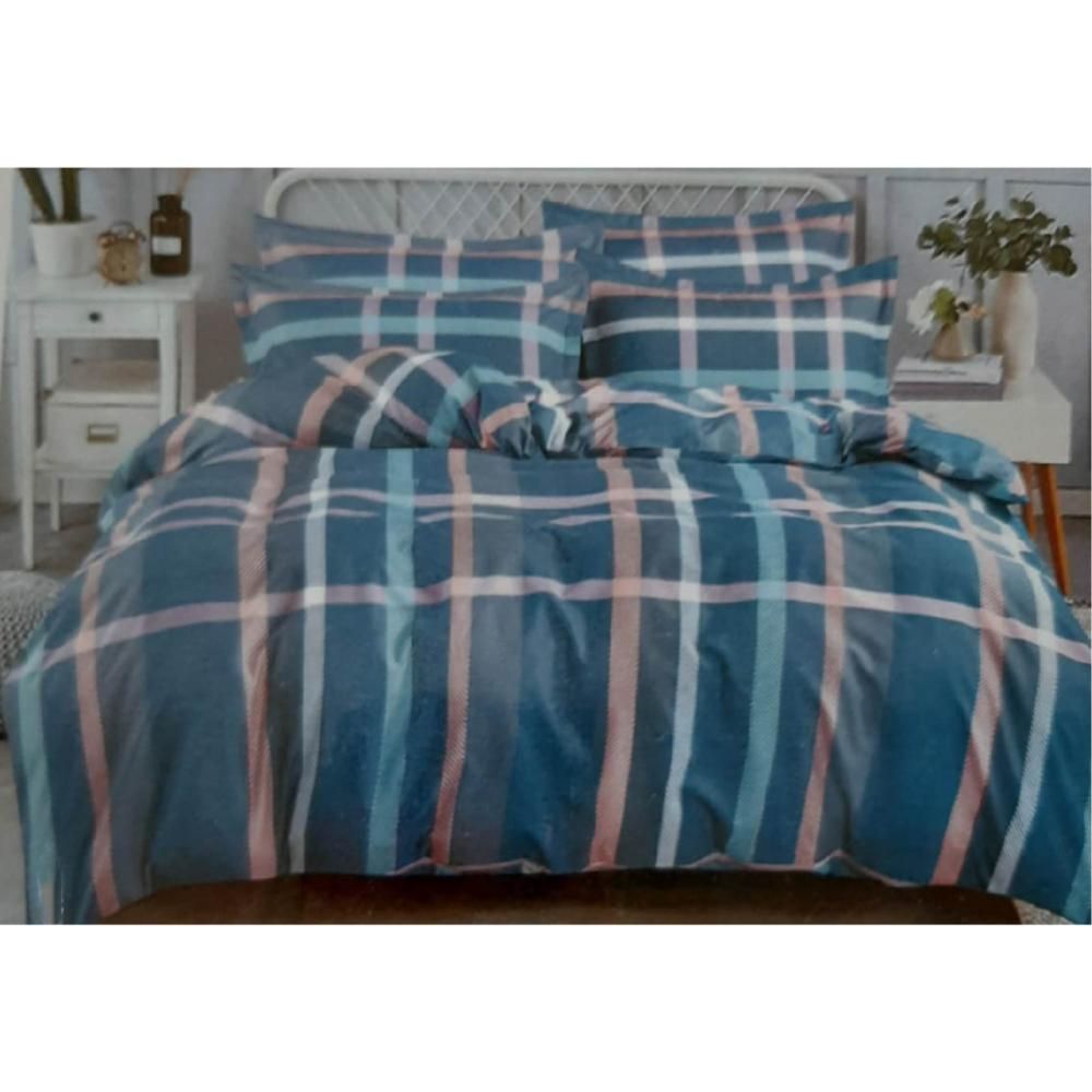 Zenith, Blue/Pink Bedset Printed Single 3 Pcs