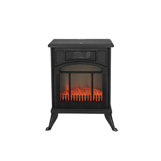 Zilan Fireplace Ceramic Heater 1900W, 2 Heat Settings - Black Finish, ZLN2051